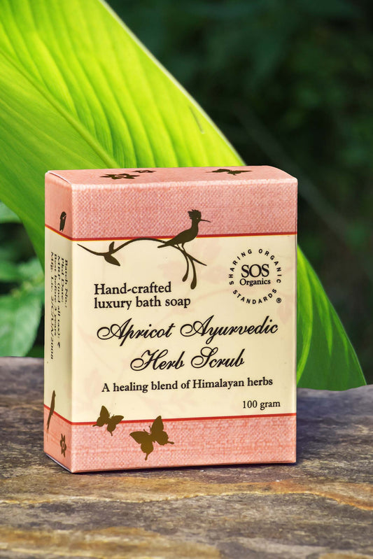Apricot Ayurvedic Herb Scrub Luxury Bath Soap