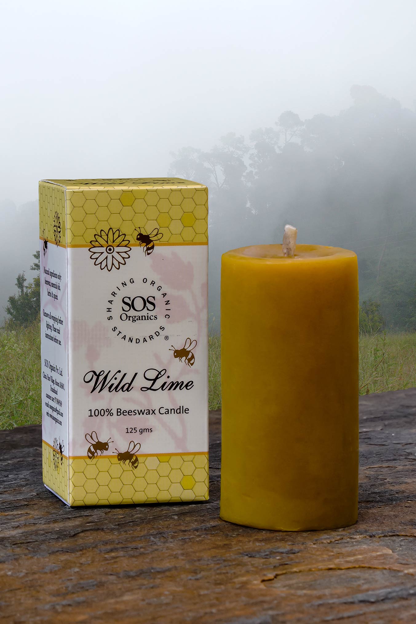 Wild Lime Beeswax Candle