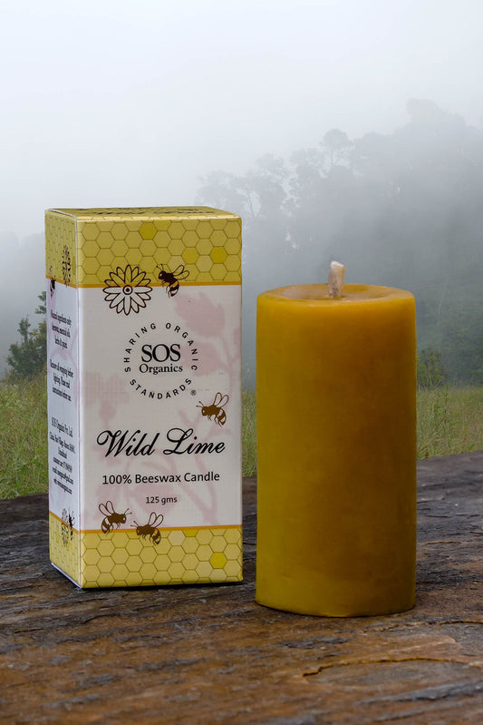 Wild Lime Beeswax Candle